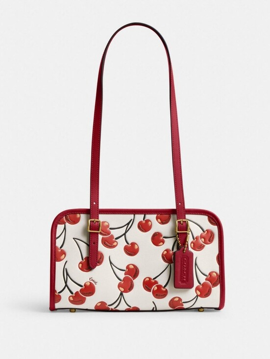 Coach Handbags - Coach Swing Zip Cherry